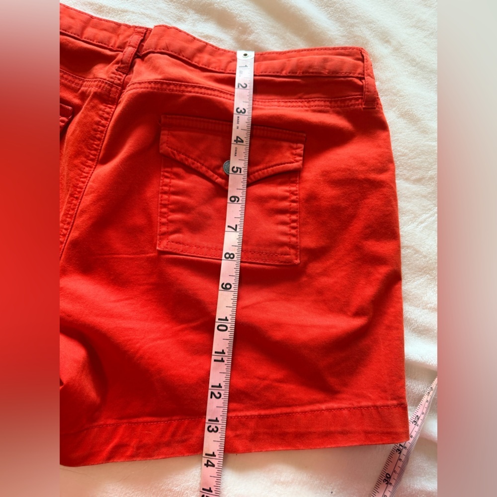 Banana Republic Red Cargo Shorts Womens Size 8 Cotton Stretch Casual - Picture 9 of 10